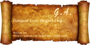 Gasparics Angelika névjegykártya